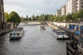 View of Sprea river - Berlin - germany Royalty Free Stock Photo