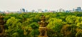 Berlin, Germany: Beautiful Aerial view of Berlin Tiergarten public park - Berliner Siegessaeule, view from Bundestag Royalty Free Stock Photo