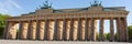 Berlin, Germany, Brandenburg Gate, a historical symbol of Berlin, with columns and sculptures Royalty Free Stock Photo