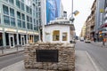 Checkpoint Charlie was the best-known Berlin Wall crossing point between East Berlin and West