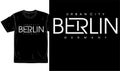 Berlin germany city urban street t shirt design graphic vector