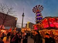 Street view of the Christmas markets in Berlin, Germany Royalty Free Stock Photo