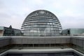 The glass dome on top of the Reichstag Building, the German parliament, in central Berlin Royalty Free Stock Photo