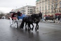 White coach in Pariser Platz, Berlin, Germany