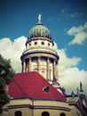 Berlin in Germany Dome of the twin church called the Cathedral o Royalty Free Stock Photo