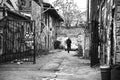 Berlin, Germany - Dramatic scene of street view