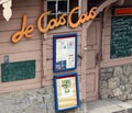 Berlin, Germany. Entrance to the french cafe