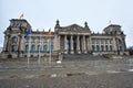 Berlin, Germany. Facade of the German Parliament of the Bundestag Royalty Free Stock Photo