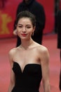 Elane Zhong Chuxi on red carpet during Berlinale 2018 Royalty Free Stock Photo