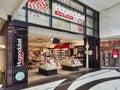 Front view of a store in the Gropius Passagen shopping mall in Berlin