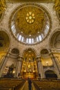 Berlin, Germany - February 7, 2020: Interior view of the Cathedral of Berlin. Royalty Free Stock Photo