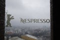 Nespresso and Berlinale logo on glass door