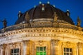 Night view of Bode Museum in Museumsinsel in Berlin, Germany