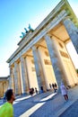 Brandenburg Gate in Berlin city, Germany Royalty Free Stock Photo