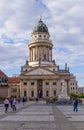 Gendarmenmarkt square with French Church Royalty Free Stock Photo