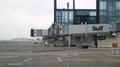 BERLIN, GERMANY - JAN 17th, 2015: Berlin Brandenburg Airport BER, still under construction, empty terminal building and Royalty Free Stock Photo