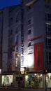 BERLIN, GERMANY - JAN 17th, 2015: Former bordercross checkpoint Charlie in Berlin. It`s the best-known Berlin Wall Royalty Free Stock Photo