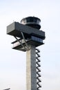 BERLIN, GERMANY - JAN 17th, 2015: new Airport control tower at Berlin Brandenburg Airport BER Royalty Free Stock Photo