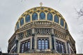 Gleaming gold dome of Neue Synagoge synagogue in Berlin, Germany