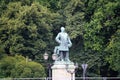 The statue of Albrecht Theodor Emil Graf von Roon by Harro Magnusson located near the Berlin Victory Column in the Tiergarten. Royalty Free Stock Photo