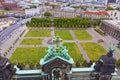Aerial view of Lustgarten near Berliner Dom, Berlin, Germany