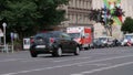 Ambulance (Notarzt) driving by with flashing blue lights on Blaulicht in Berlin