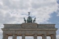 Brandenburg gate in Berlin, Germany or Federal Republic of Germany. Architectural monument in historic center of Berlin. Symbol