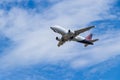 BERLIN, GERMANY - JULY 7, 2018: Brussels Airlines Airbus A319-111 takes off from Tegel airport in Berlin. The A319 carries up to Royalty Free Stock Photo