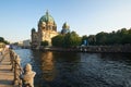 Berlin Cathedral or Berliner Dom and Museum Island or Museumsinsel near Spree River