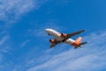BERLIN, GERMANY - JULY 7, 2018: easyJet Airbus A319-111 takes of Royalty Free Stock Photo