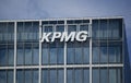 Berlin, Germany - 13 July 2023: KPMG logo on an office building