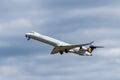 BERLIN, GERMANY - JULY 7, 2018: Lufthansa, Bombardier CRJ-900LR