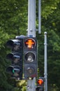 Berlin, Germany - 13 July 2023: Pedestrian traffic lights in Berlin