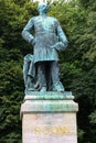 The statue of Albrecht Theodor Emil Graf von Roon by Harro Magnusson in Berlin Tiergarten Royalty Free Stock Photo