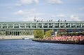 Berlin, Germany - 13 July 2023: View at river Spree in Berlin