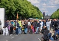 BERLIN, GERMANY - Jun 06, 2020: BERLIN, GERMANY June 06, 2020. Demo in Berlin because of covid-19 and against racism