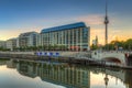 BERLIN, GERMANY - JUNE 15, 2017: Architecture of city center in Berlin at sunrise, Germany. Berlin is the capital and the largest Royalty Free Stock Photo