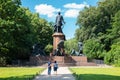 Bismarck Nationaldenkmal Memorial statue at Tiergarten in Berlin, Germany