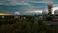 Teufelsberg cold war listening station in Grunewald, Berlin, Germany