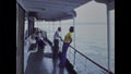 Germany 1975, Passengers Traveling on Ferry, 1970s