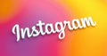 BERLIN, GERMANY JUNE 2021: Instagram logo for web sites, mobile applications, banners on colorful plastic background. The Social