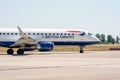 Narrow-body jet airliner Embraer E190SR of British Airways