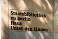 Berlin, Germany - June 02, 2024: The Berlin State Library (German: Staatsbibliothek zu Berlin Royalty Free Stock Photo