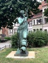 Berlin, Germany - june 22 2019: the statue of the young Muse of History in the park Royalty Free Stock Photo