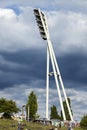 Mauerpark Stadium Lighting Tower and Hill Berlin Germany Royalty Free Stock Photo