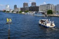 View at Sprea river of Berlin on Germany Royalty Free Stock Photo