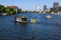 View at Sprea river of Berlin on Germany Royalty Free Stock Photo