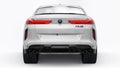 Berlin. Germany. June 10, 2022. White BMW X6M Competition III 2020 F96 on a white background. 3d model of a sports SUV Royalty Free Stock Photo