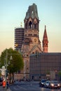 Berlin, Germany 05-10-2016 Kaiser-Wilhelm Memorial Church is a damaged church tower