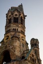 Berlin, Germany 05-10-2016 Kaiser-Wilhelm Memorial Church is a damaged church tower